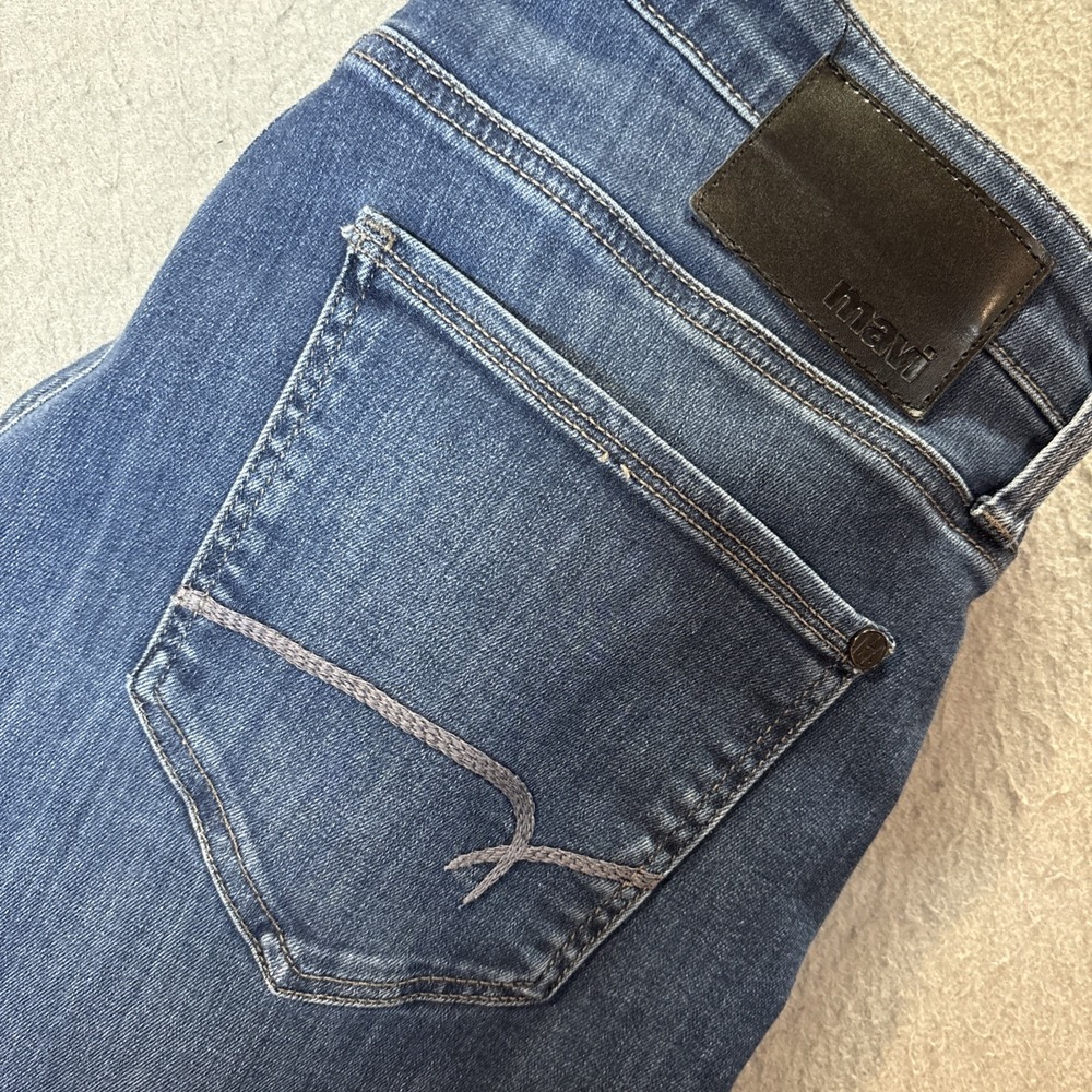 Mavi Jeans Men's 31x32 Blue Zach Straight Leg Dark Wash Stretch
